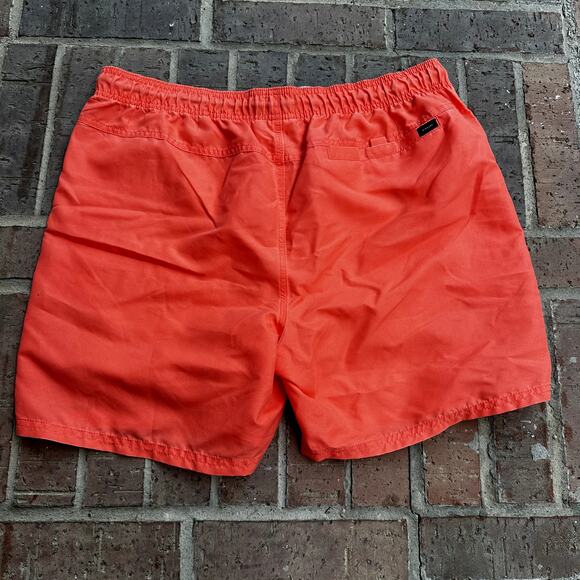 Ripcurl Men's Coral Orange Solid Elastic Waist Swim Trunks Shorts Size XL NWT - Picture 2 of 5